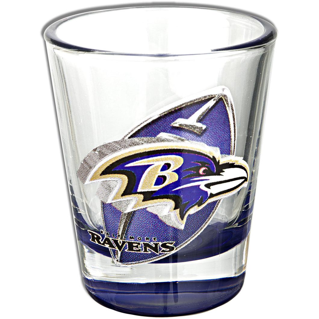 Shot Glass Purple Bottom Baltimore Ravens