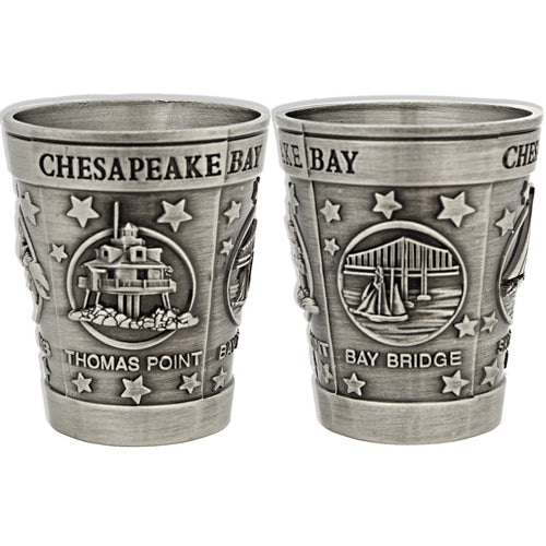 Shot Cup Pewter Chesapeake Bay