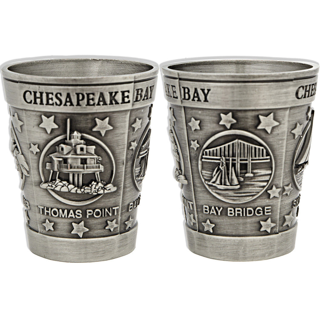 Shot Cup Pewter Chesapeake Bay