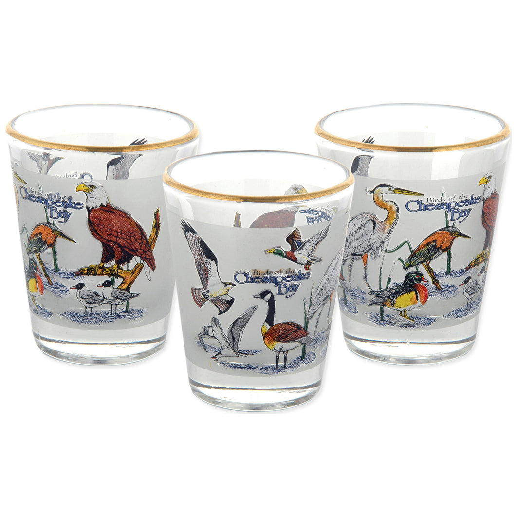Shot Glass Birds of the Chesapeake