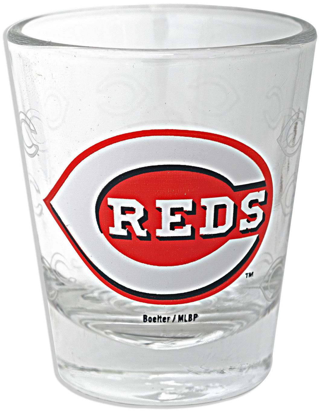 Shot Glass Satin Etch Cincinnati Reds