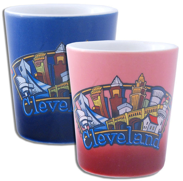 Shot Glass Pastels Cleveland Panorama