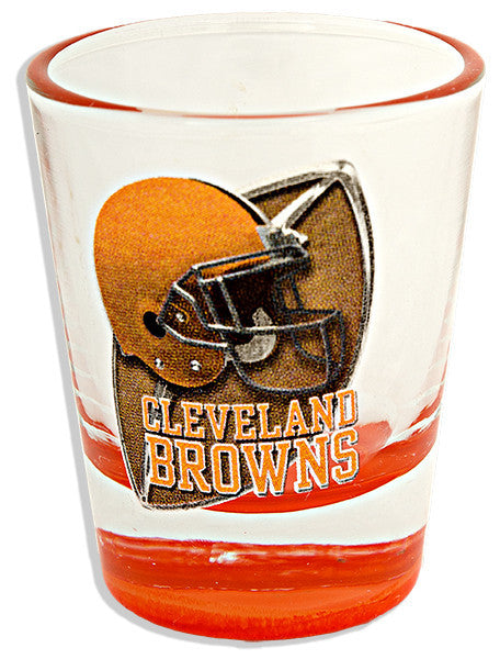 GLCL11 Shot Glass / Satin Etch - Cleveland Browns