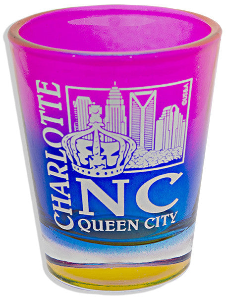Shot Glass Rainbow Charlotte NC Queen City