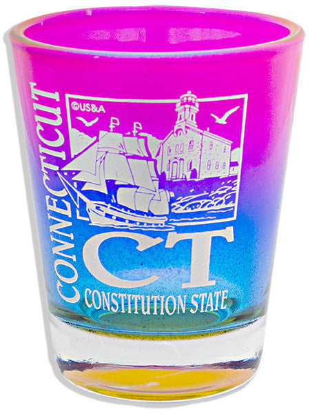 Shot Glass Rainbow Connecticut CT