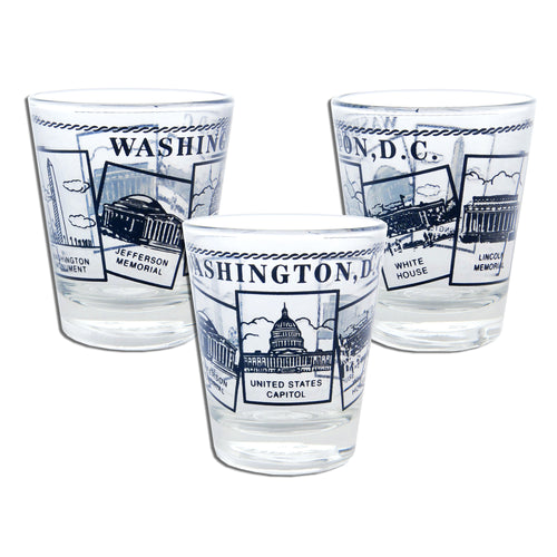 Shot Glass 5-Scenes Washington DC