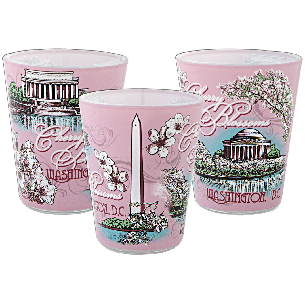 Shot Glass Pink Blossoms Washington DC
