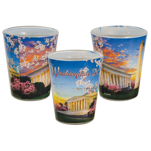 Shot Glass Photo Wrap Wash DC Blossoms