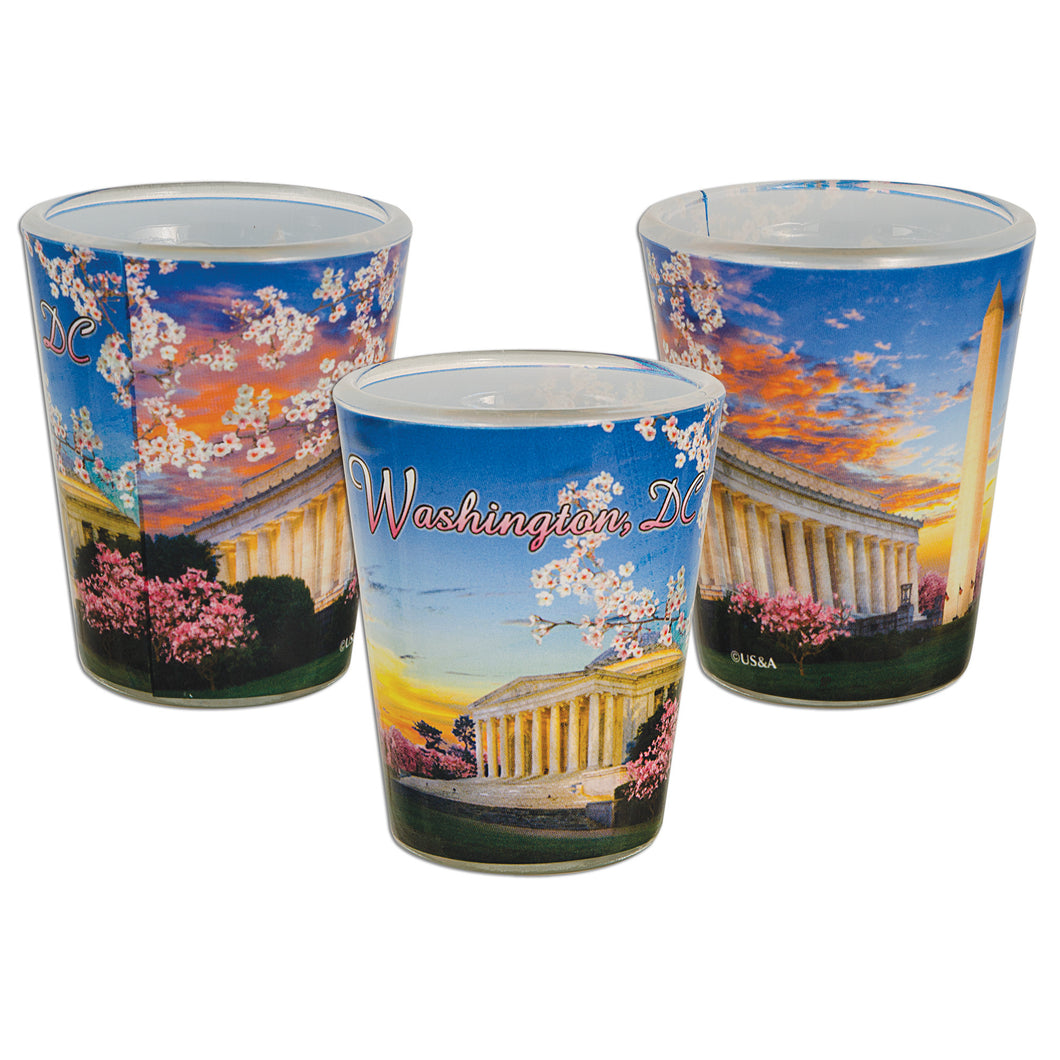 Shot Glass Photo Wrap Wash DC Blossoms