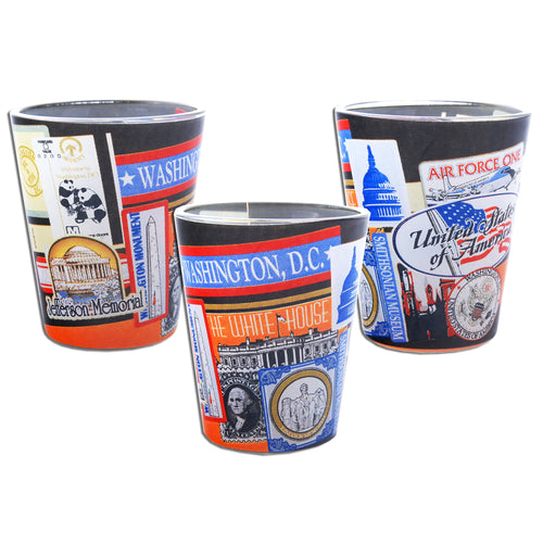 Shot Glass Wrap Washington DC Vintage