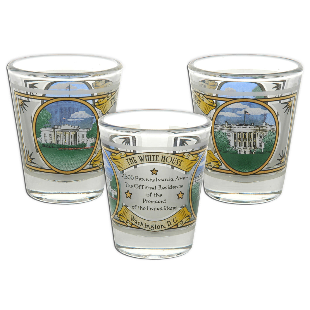 Shot Glass The White House History DC