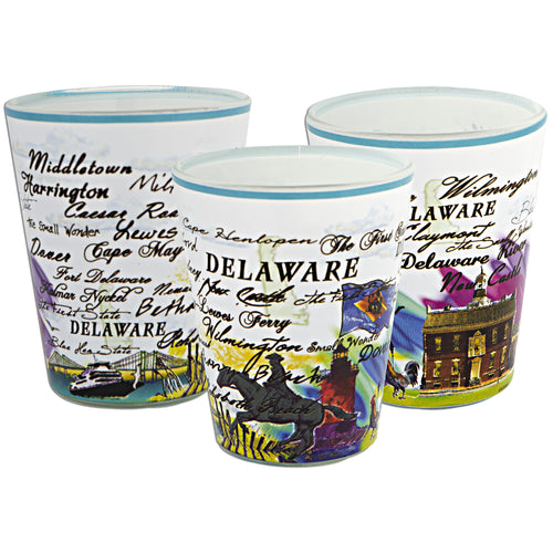 Shot Glass Wrap Delaware Watercolor