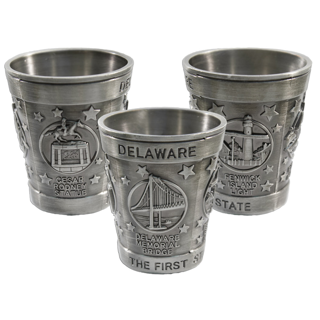 Shot Cup Solid Pewter Delaware