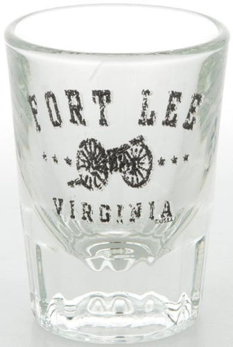 Shot Glass Heavy Fluted Fort Lee Distressed