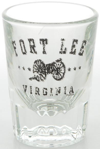 Shot Glass Heavy Fluted Fort Lee Distressed