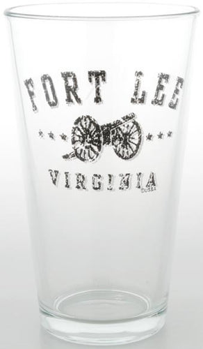 Pint Glass Fort Lee Distressed