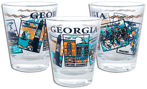 Shot Glass 5-Scenes Georgia