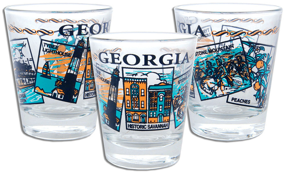 Shot Glass 5-Scenes Georgia
