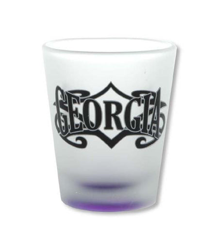 Shot Glass Frosted Tribal Georgia