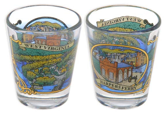 Shot Glass Harpers Ferry Panormama