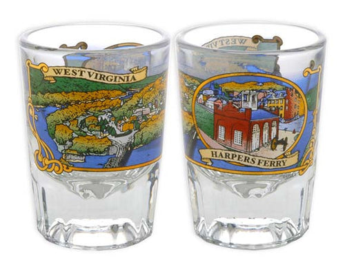 Shot Glass Heavy Harpers Ferry
