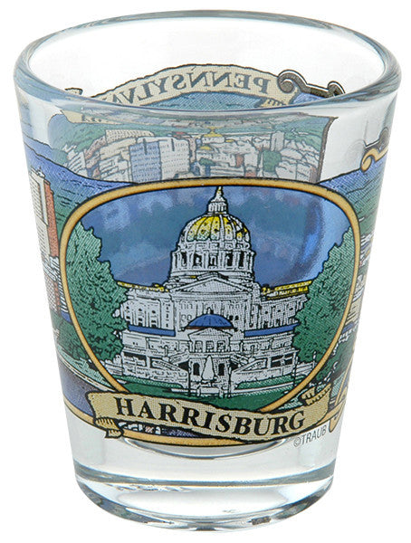 Shot Glass Harrisburg Panorama