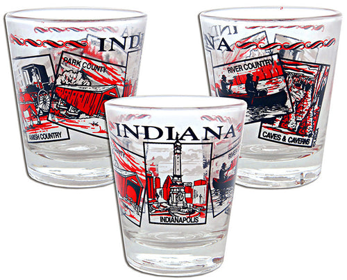 Shot Glass 5-Scenes Indiana