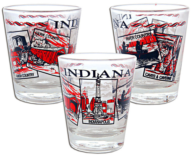 Shot Glass 5-Scenes Indiana