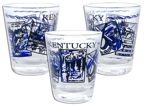 Shot Glass 5-Scenes Kentucky