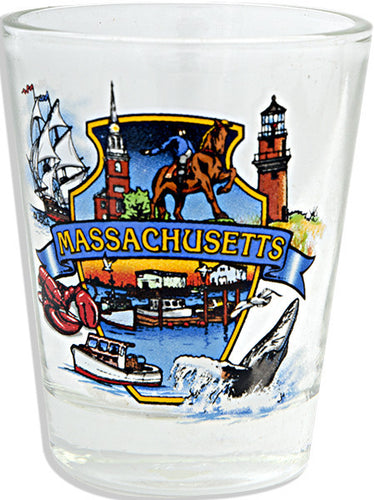 Shot Glass Massachusetts Montage