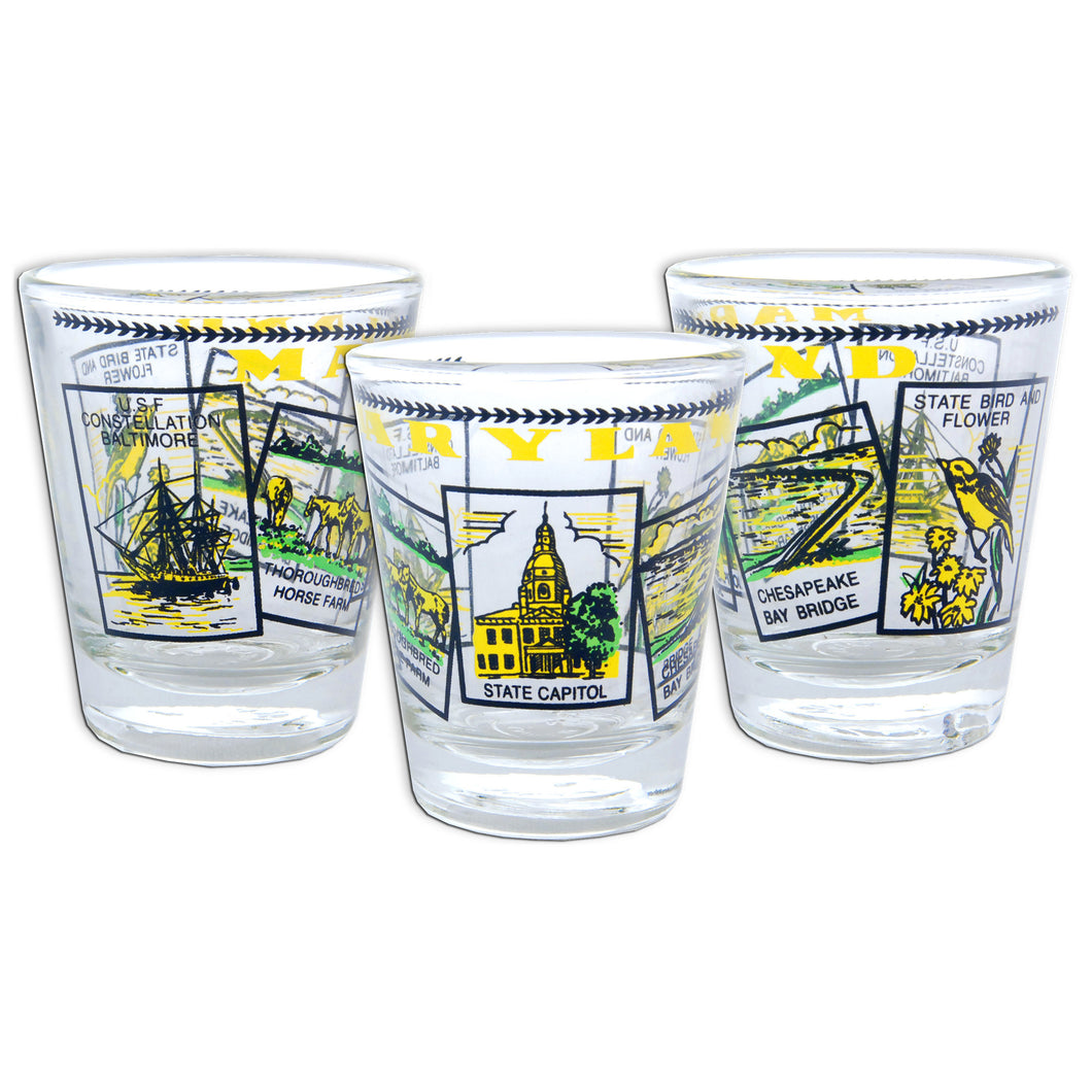 Shot Glass 5-Scenes Maryland