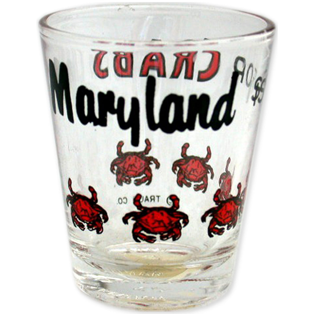 Shot Glass MD is for Crabs Clear