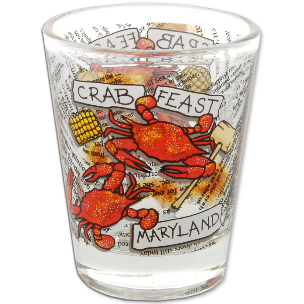 Shot Glass Crab Feast Maryland