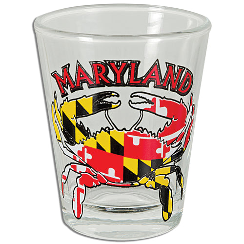 Shot Glass Maryland Crab Flag