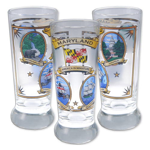 Mini Pilsner Maryland Ovals with Gold