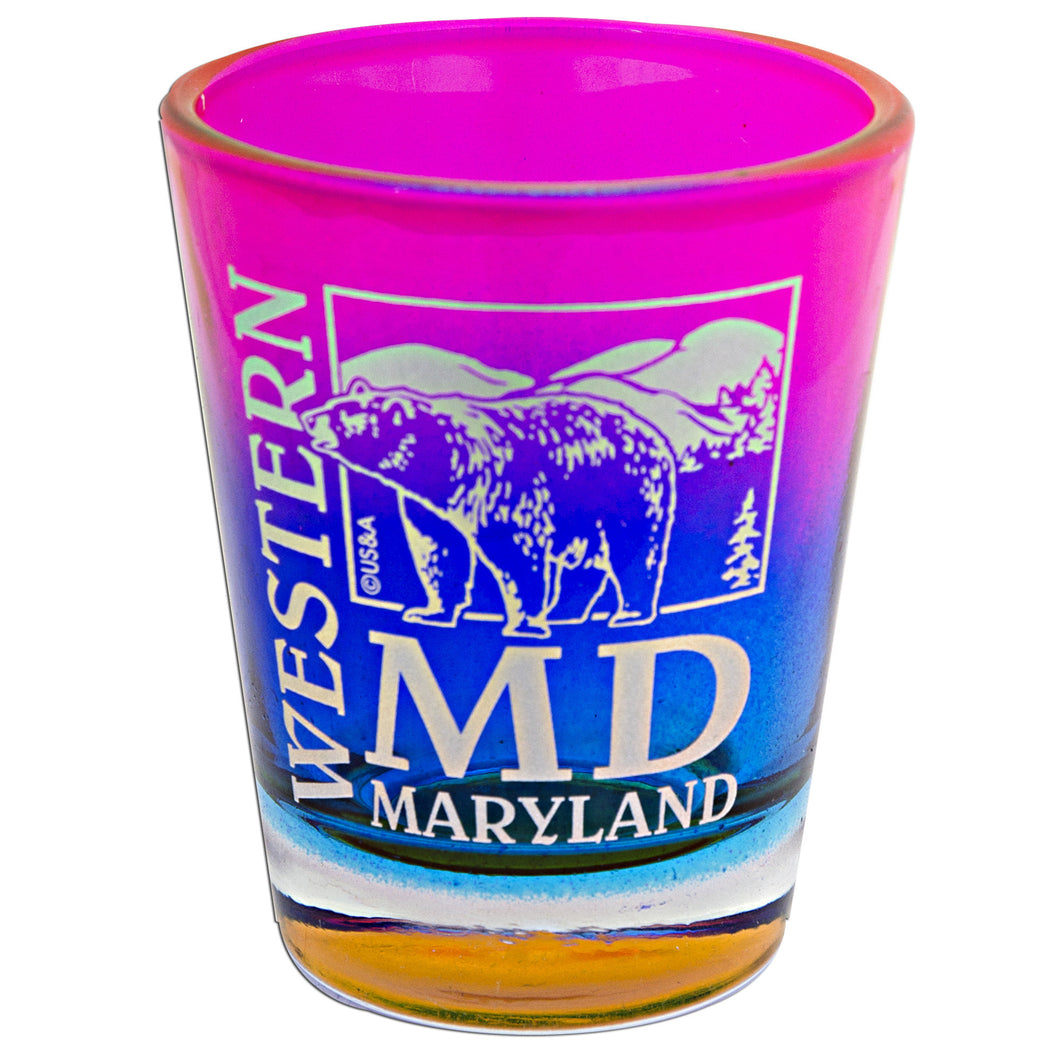 Shot Glass Rainbow Western MD