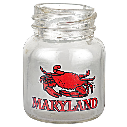 Mason Jar Shot Red Crab Maryland