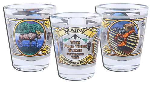 Shot Glass Frosted Maine Lobster Moose