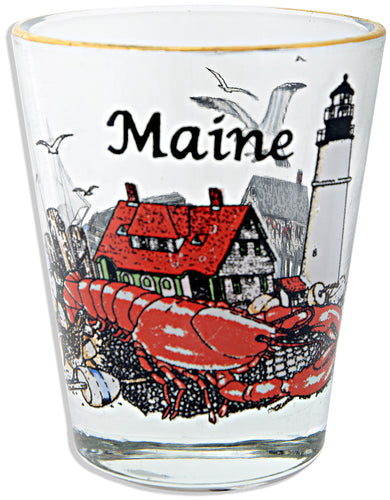 Shot Glass Maine Coastal