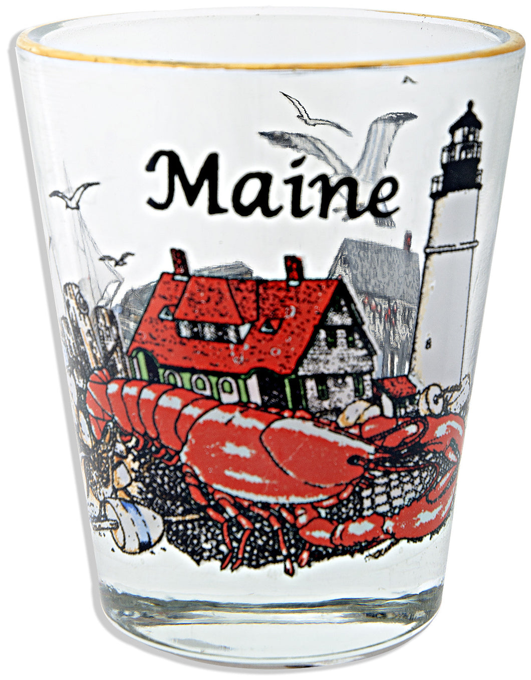 Shot Glass Maine Coastal