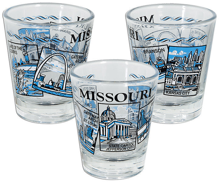 Shot Glass 5-Scenes Missouri