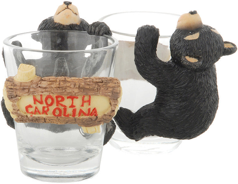 Shot Glass 3D Bear Cub North Carolina