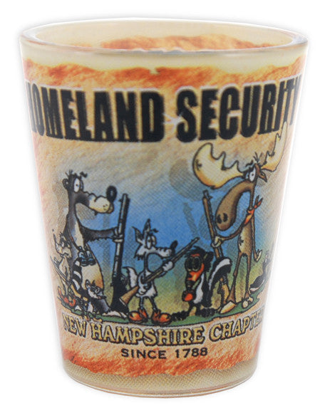 Shot Glass New Hampshire Homeland Security