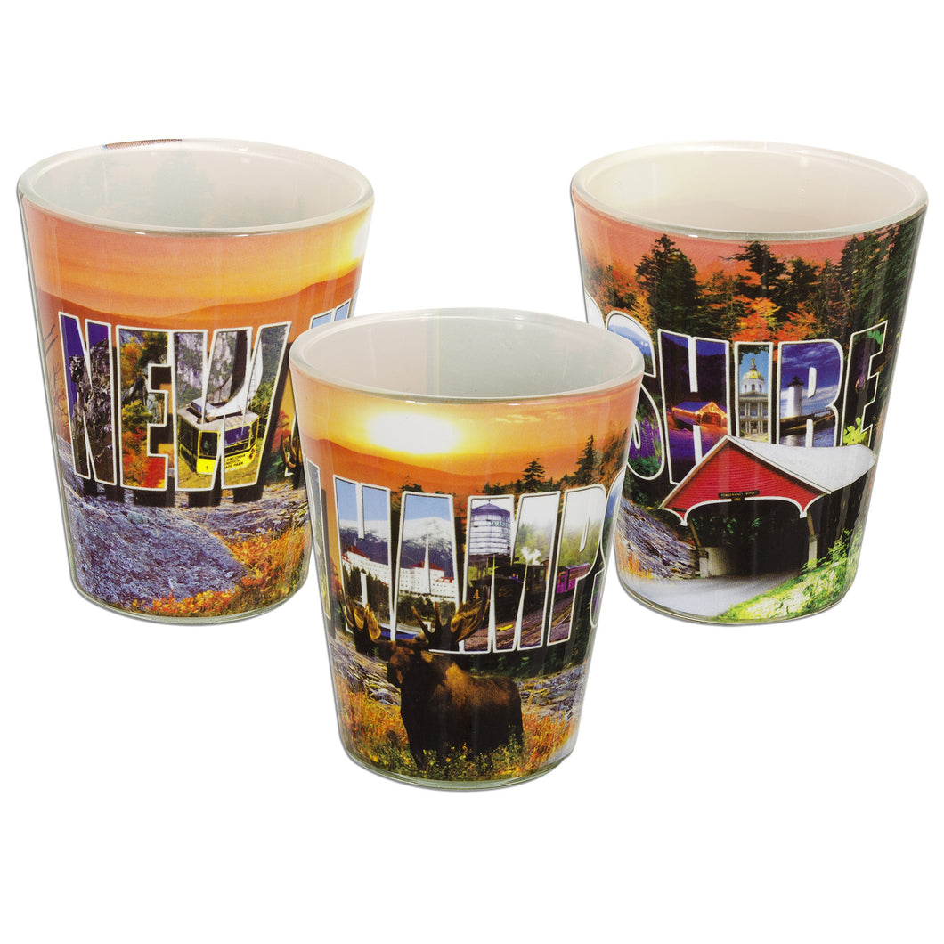 GLNH13 Shot Glass New Hampshire Photo Wrap