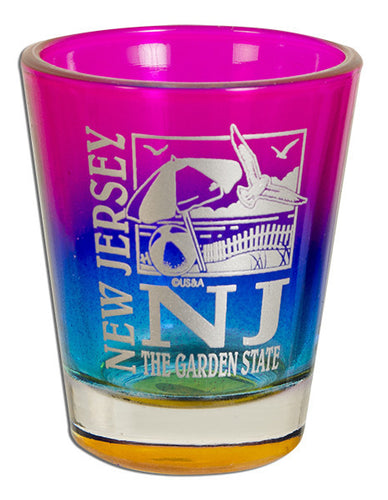 Shot Glass Rainbow New Jersey NJ