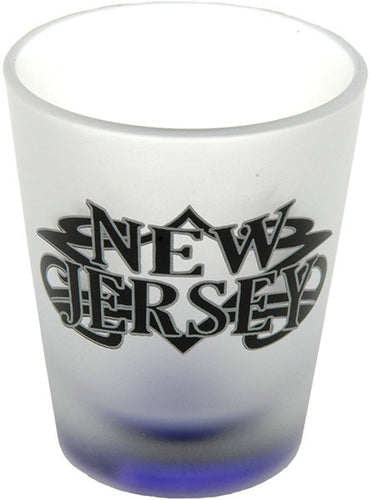 Shot Glass Frosted Tribal New Jersey