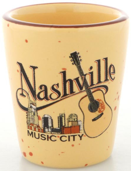 Shot Cup Tan Speckled Nashville Music City