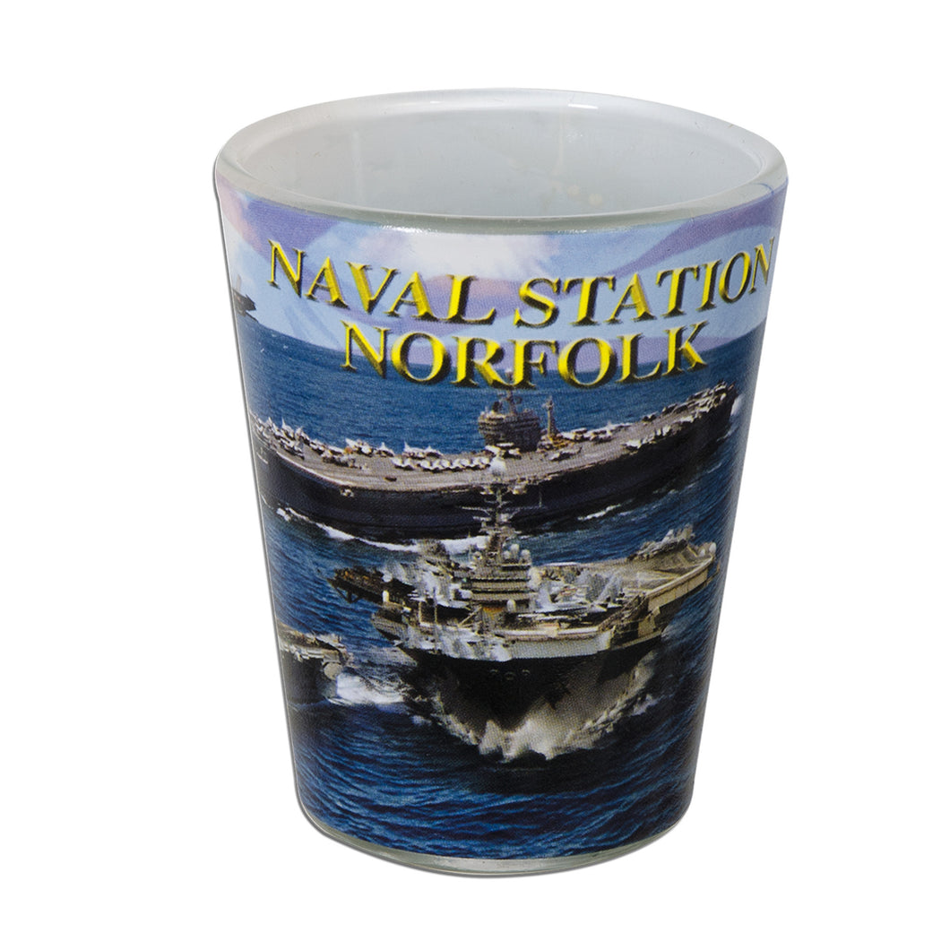 GLNV04 Shot Glass - Photo Wrap - Norfolk Carriers