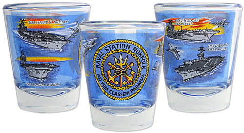 Shot Glass Naval Station Norfolk Carriers