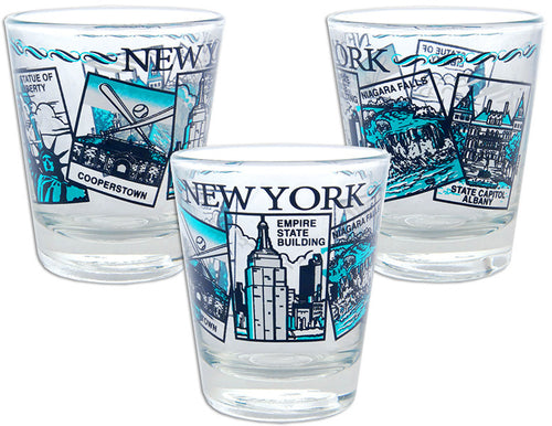 Shot Glass 5-Scenes New York State